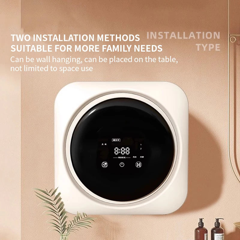 Fully Automatic Drum Type Underwear Washing Machine Mini Washing and Drying Integrated Small Underwear and Sock Washing Machine